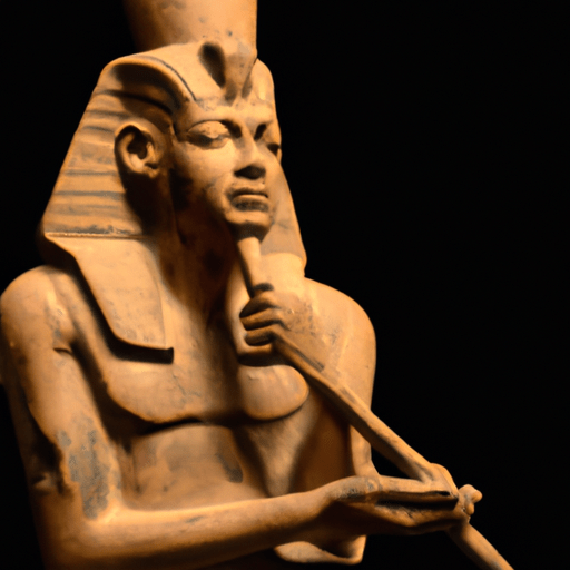 פסל שעווה מצרי עתיק, המציג את ההיסטוריה של צורת האמנות